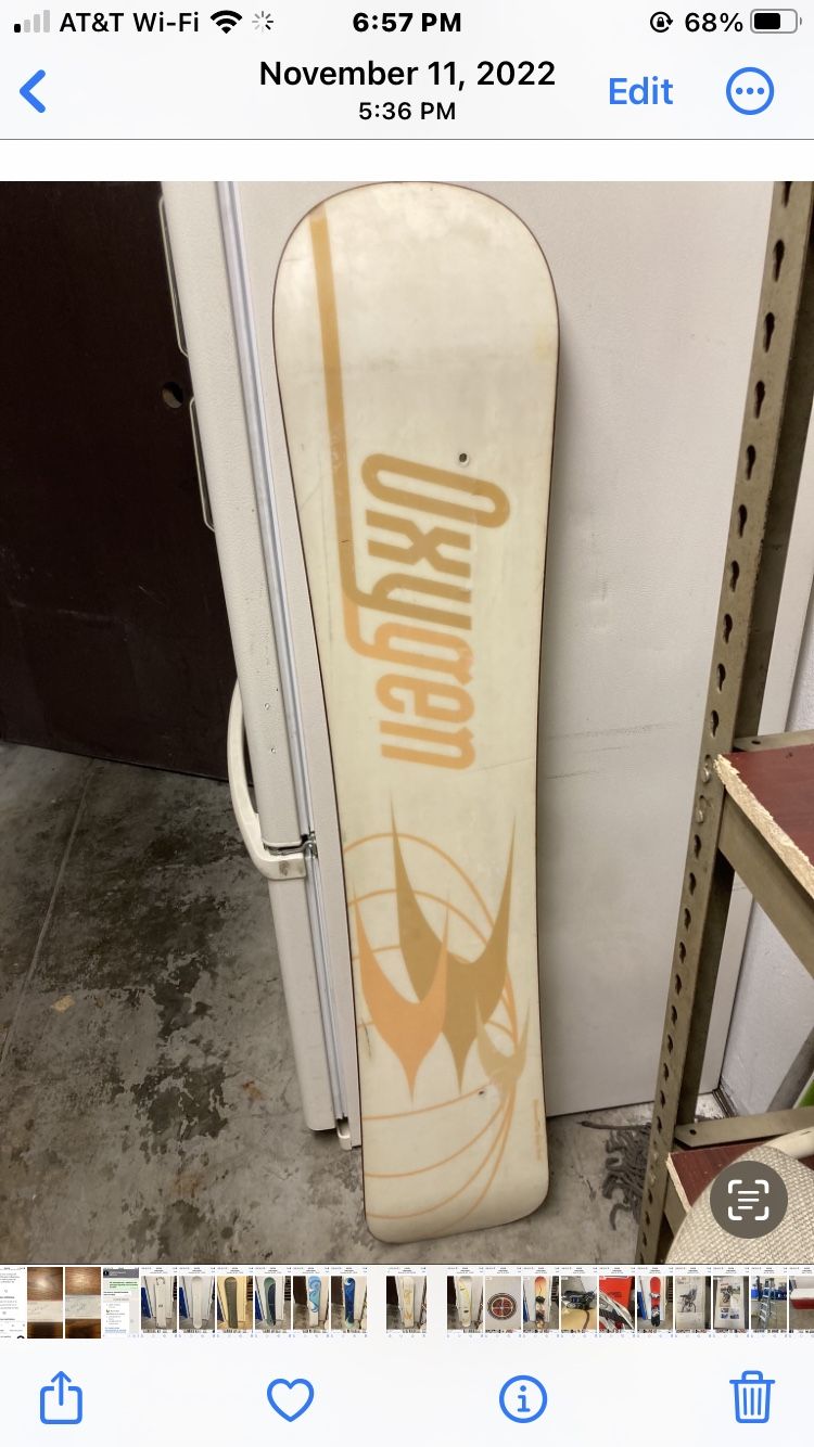 Oxygen globe 139 snowboard