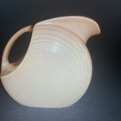 Fiesta Ware large apricot peach juice/carafe Pitcher