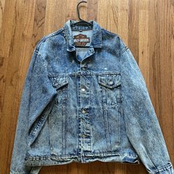 1980s HARLEY DAVIDSON Made In USA denim Jacket