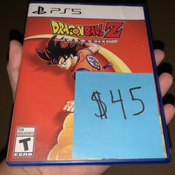 PlayStation 5 Video Game Dragon Ball Z Kakarot Anime Manga Goku PS5