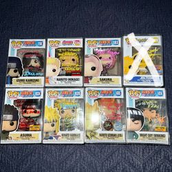 Signed Funko Pops (Naruto Shippuden / Pokemon) 