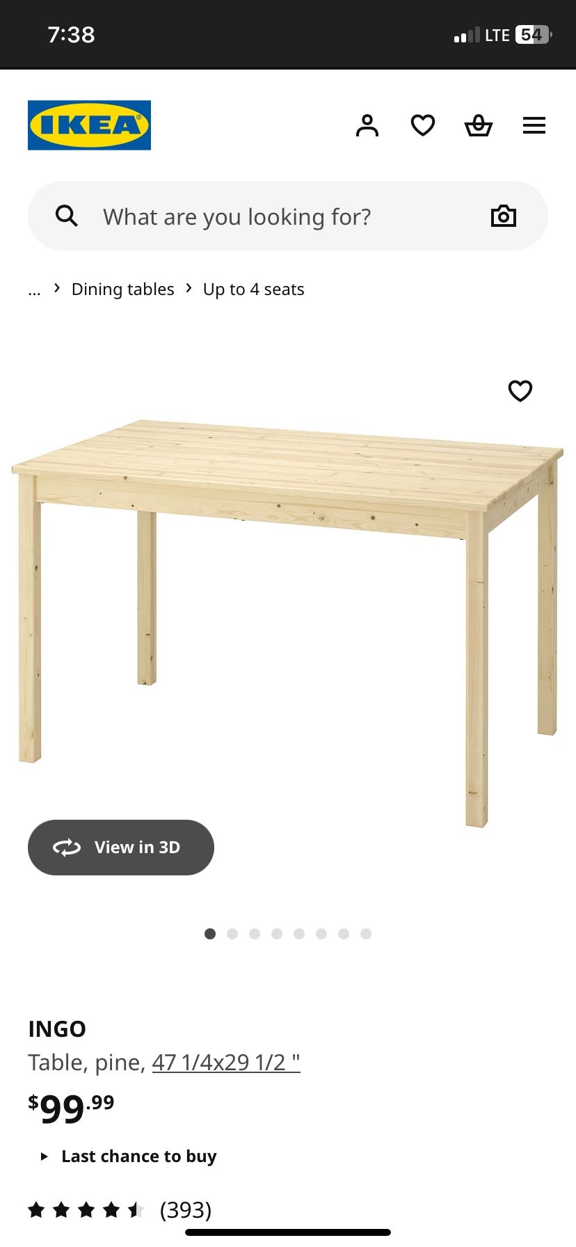 IKEA Table And Chairs