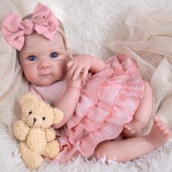 Aori Reborn Baby Dolls Girl 20'' Realistic Newborn Girl - Lifelike Poseable Vinyl Baby Doll