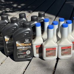 Honda Genuine Oil & Power Steering Fluid
