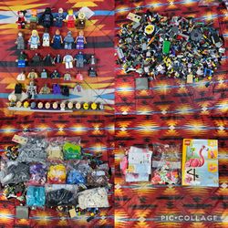 LEGO Bulk Lot Multicolor Random Bricks, Vehicles, Minifigures, Accessories