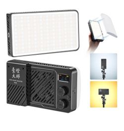 ULANZI 40W Bi-Color Portable Video Light, 5000mAh Rechargeable LED Camera Light, Battery, 8 Scene Modes, 2K Mini Studio Lighting for YouTube, 