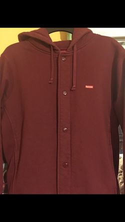 Supreme box logo Burgundy sweater sz M