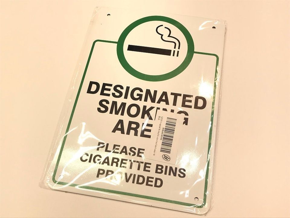 Sign, Use Cigarette Bins Sign {2802}.[Parma]