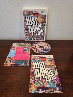 Just Dance 2015 Nintendo Wii Game 2014 W/ Manual Complete CIB Tested
