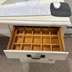 Off White Computer Desk