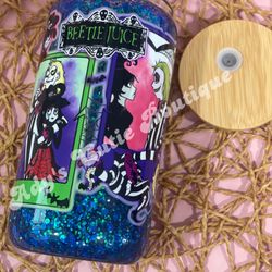 Beetle juice Snowglobe Tumbler