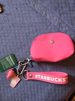 NEW Starbucks Pink Wristlet Pouch
