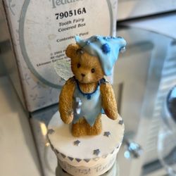 2002 Cherished Teddies Tooth Fairy Covered Box 