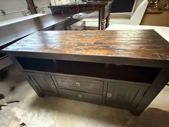 Rustic Solid Wood Entertainment Center / TV Console
