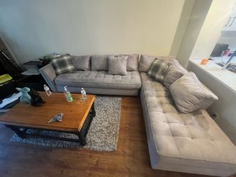 Cindy Crawford Microfiber L-sectional