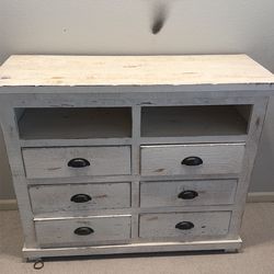 Country dresser with six drawers wood