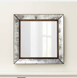 Crate & Barrel Dubois Large Square Wall Mirrors