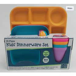 Brand New Kids Dinnerware Set(Boys & Girls Color Sets Available) 