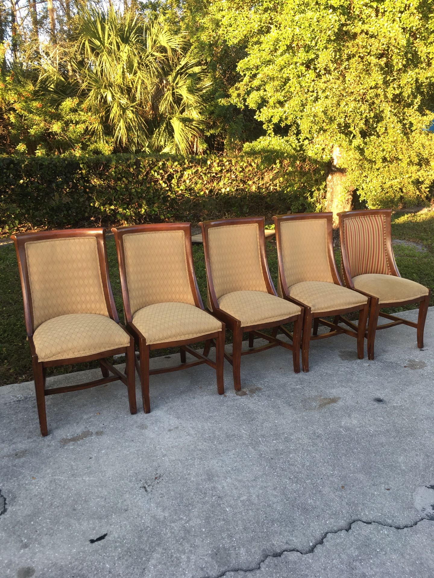 All 5 Wooden Chairs $30