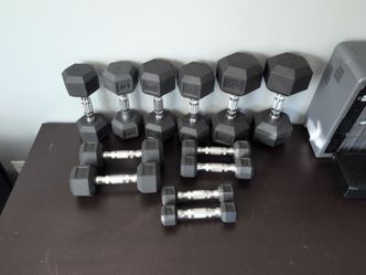 Dumbbell Weight Set 3 lb, 5 lb, 10 lb, 15 lb, 20 lb, 25 lb