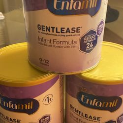 Enfamil Gentlease Infant Formula 12.4 Oz Cans