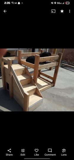 Dog Bunk Bed With Hidden Compartment Built To Order
