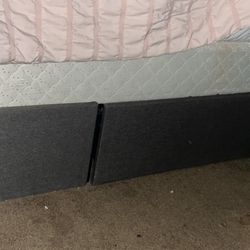 Box Spring And Dresser Iron Bed-frame
