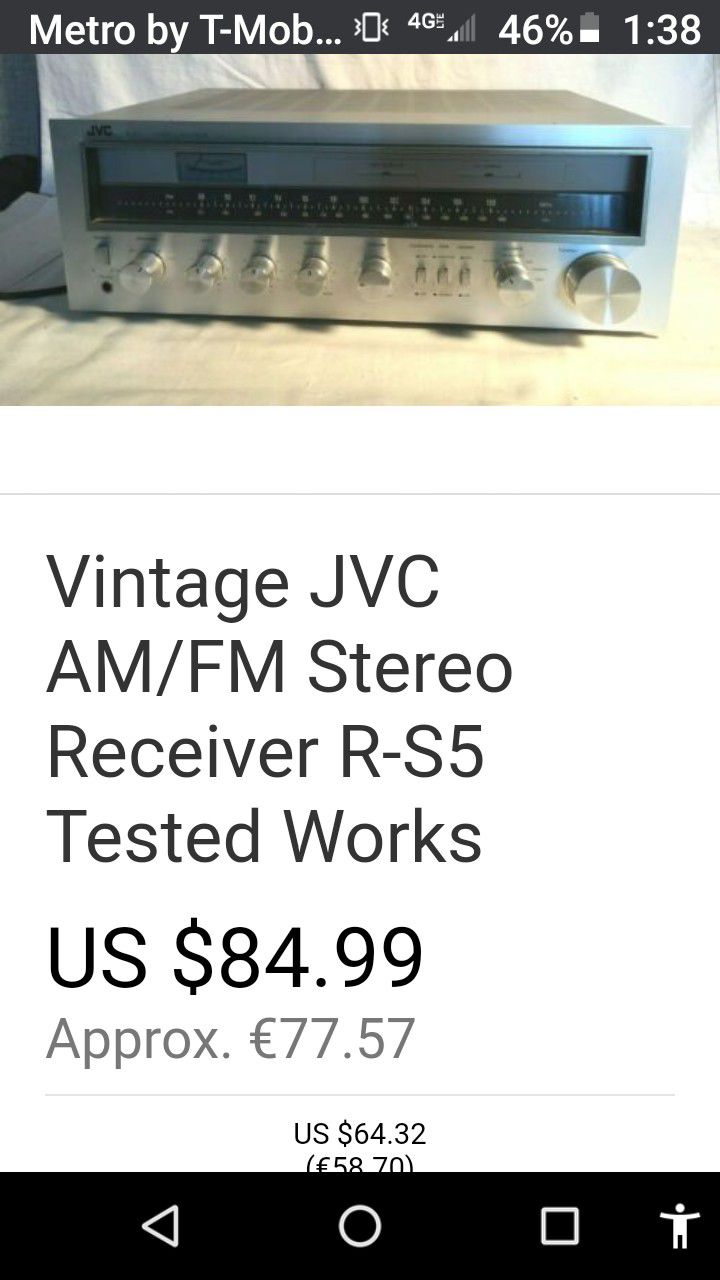 Vintage JVC stereo receiver