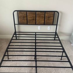 Full Size Bedframe And Mattress 