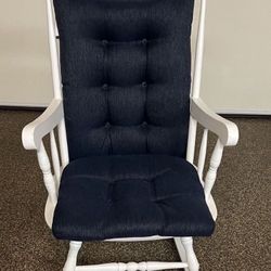 Navy Blue Pads Like New For Rocking Chair. **Chair not included** adult size.