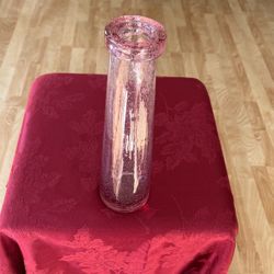 Pink Bubble Glass  Vase 