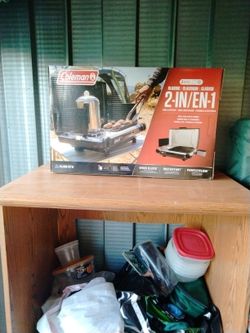 Please Read The Whole Thing Before You Make A Decision It Is A Coleman 2 In 1 Grill And Stove Brand New Factory Sealed Never Been Opened