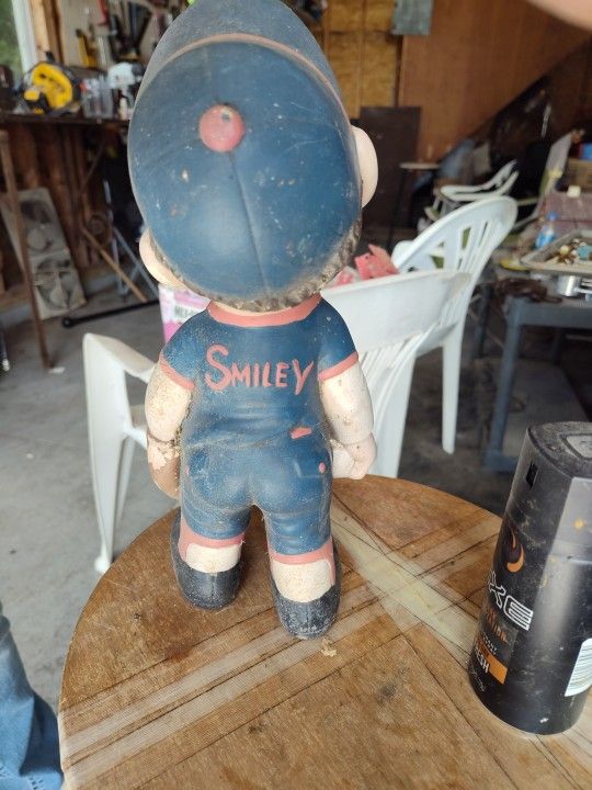 Ceramic Baseball Kid Yard Ornament Memorabilia