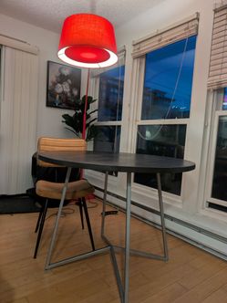 CB2 Acacia 40-inch Round Dining Table