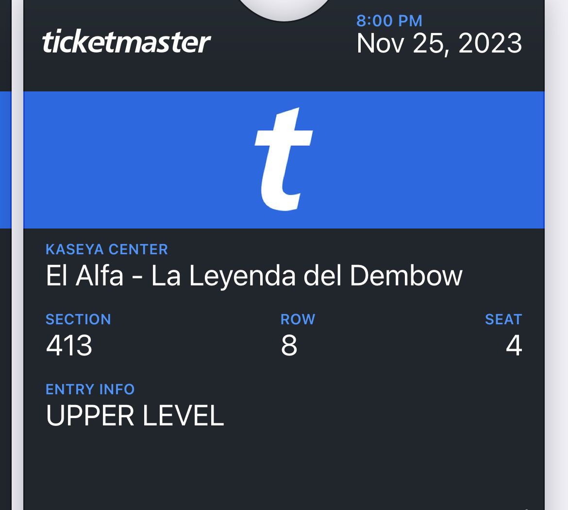 El Alfa La Leyenda Del Dembow - Kaseya Center Miami November 25 ,2023