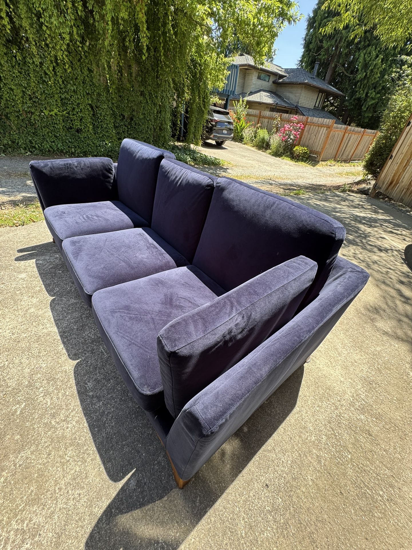 Ceni 83" Sofa - Denim Blue