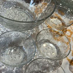 Vintage Princess House Salad Bowl Set