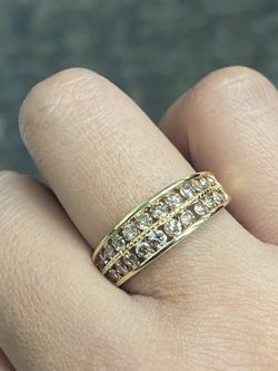 14k 1.00 CTTW Champagne Diamond Ring 