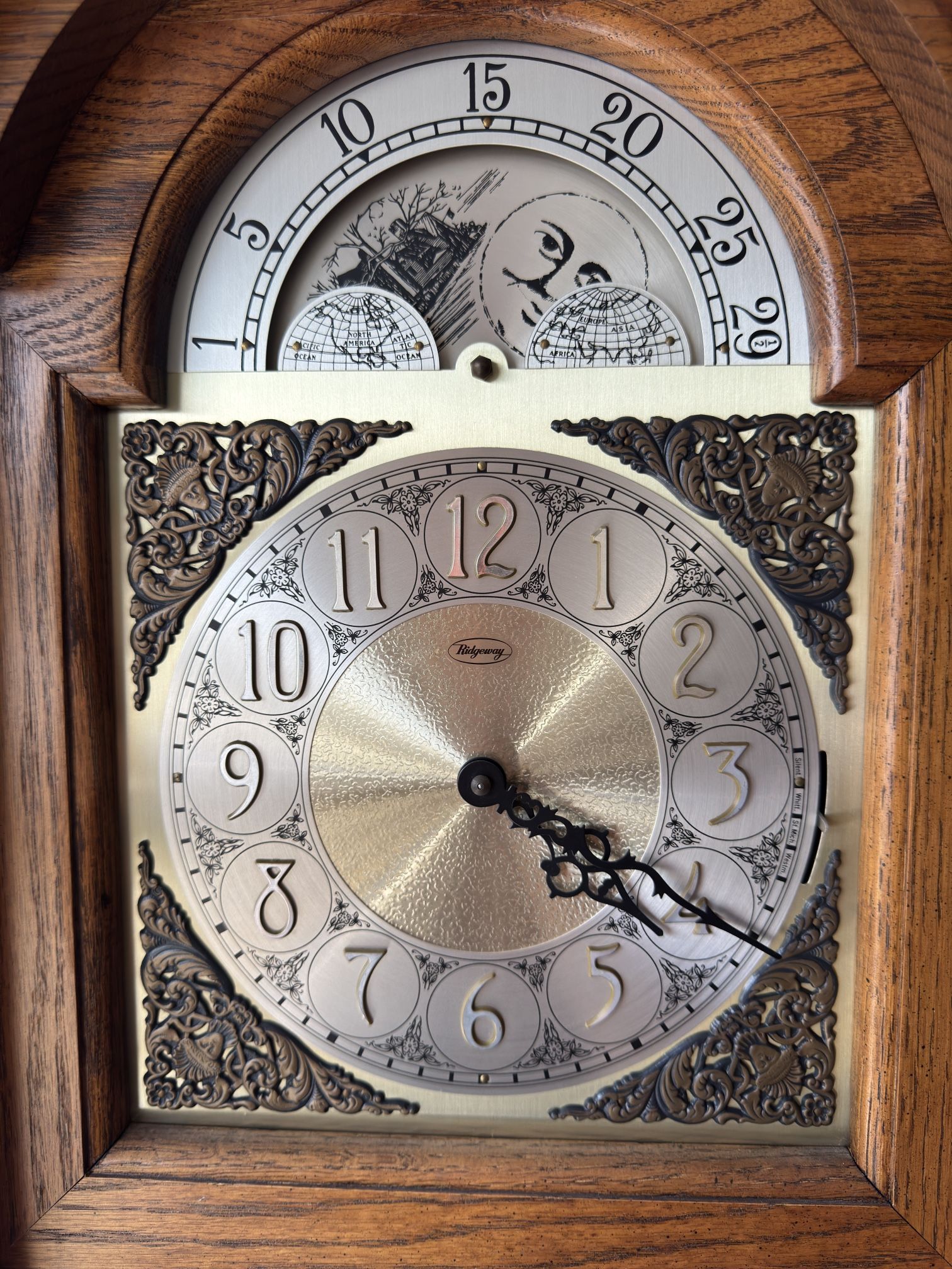 Ridgeway Grandfather Clock. Missing Weights