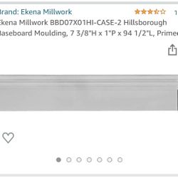 Baseboard Molding - Primed