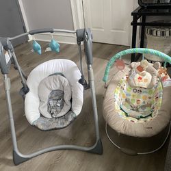 Graco Swing & Pooh Bouncer 