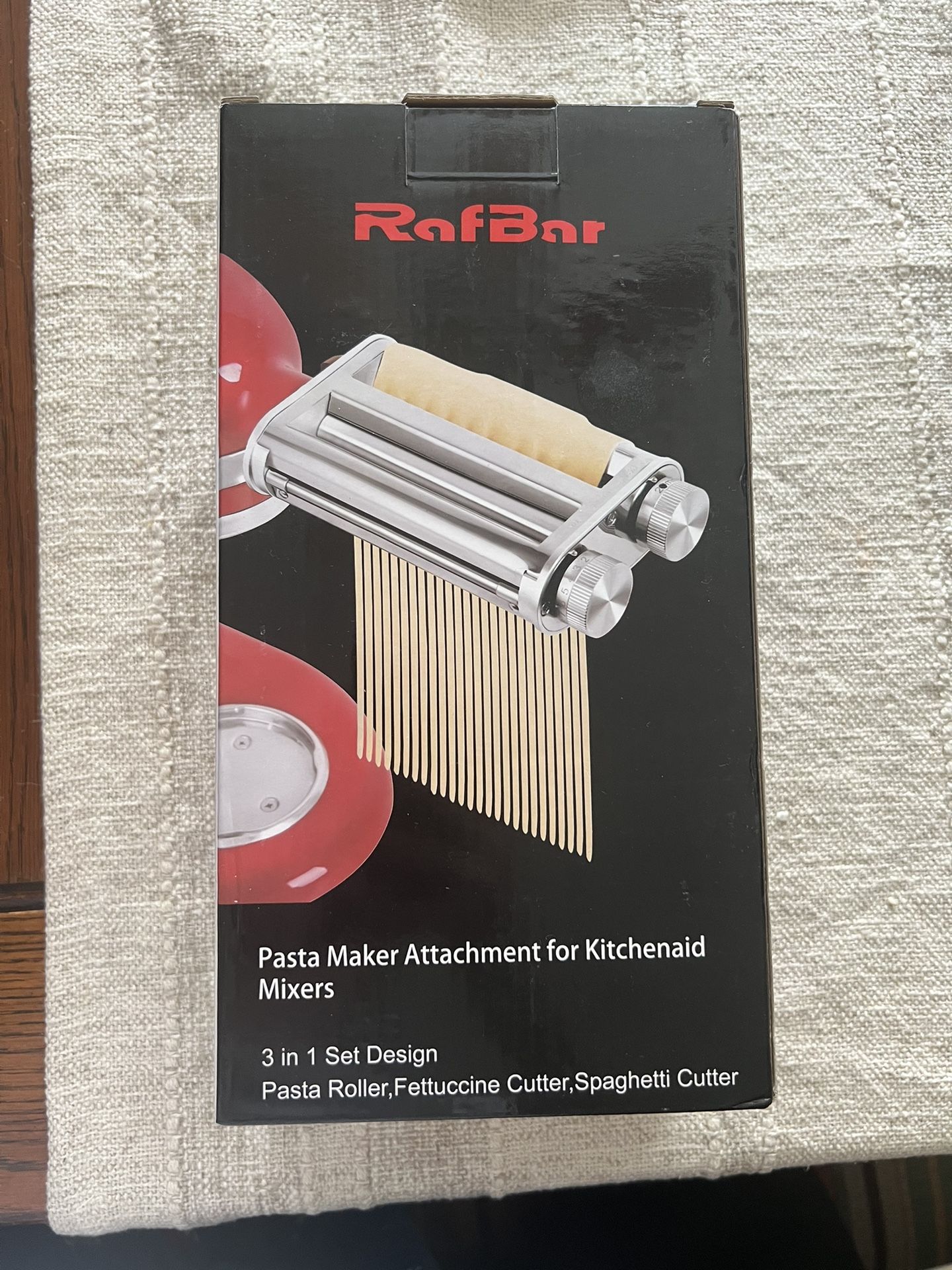 RafBar Pasta Roller Attachment For Kitchenaid Mixer