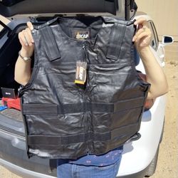 Skaf Leather Vest 4x