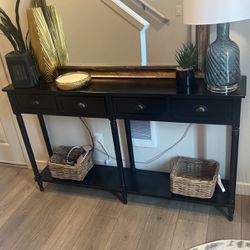 Beautiful, Black Entry Table Or Sofa Table   $70 