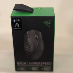 Razer Naga V2 HyperSpeed Wireless MMO Gaming Mouse for PC, 19 Buttons, 2.4GHz, Bluetooth, Black