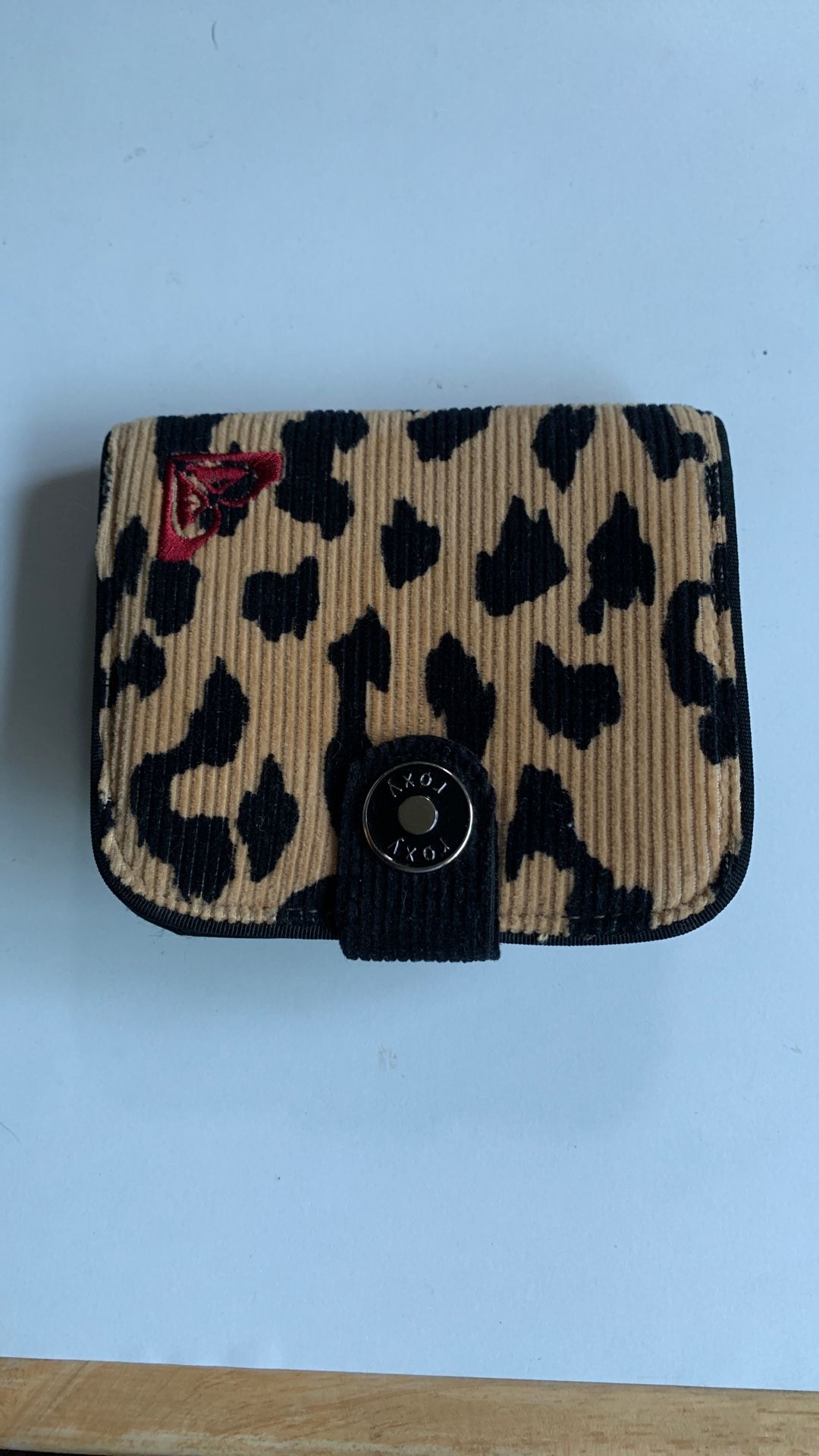 Roxy Bifold corduroy Cheetah Print Wallet