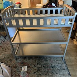 Gray Changing Table