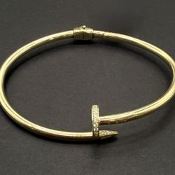Gold Stone Bangle