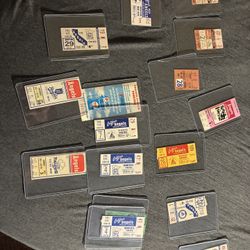 Vintage Rare Angel Ticket Stubs (Mid 60s To Early  80s) Lot of 15 W/ 1970 Anaheim stadium parking ticket 