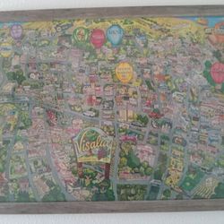 Visalia Map / Marketing/ Unique